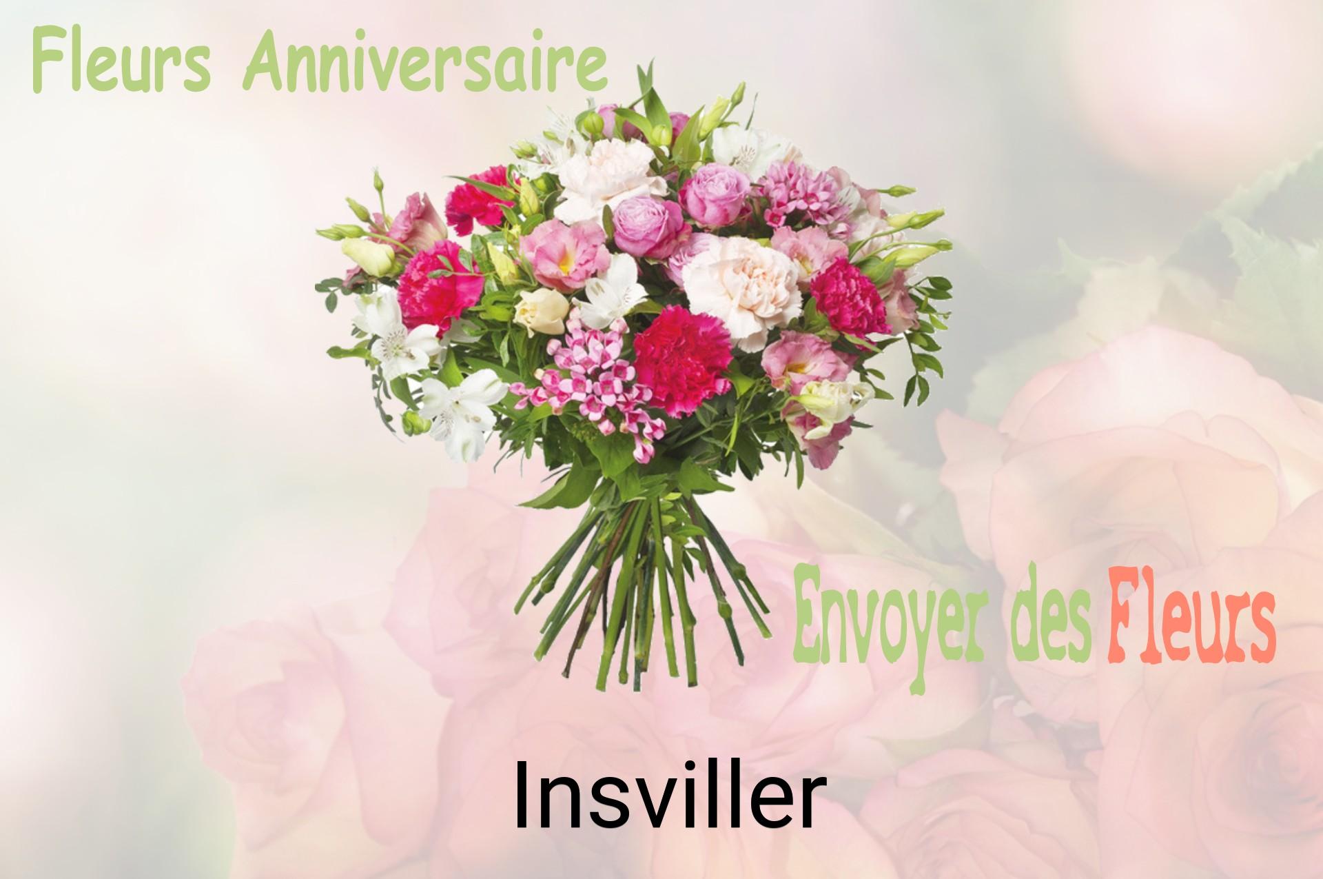 Bouquet de fleurs d’anniversaire livré à Insviller